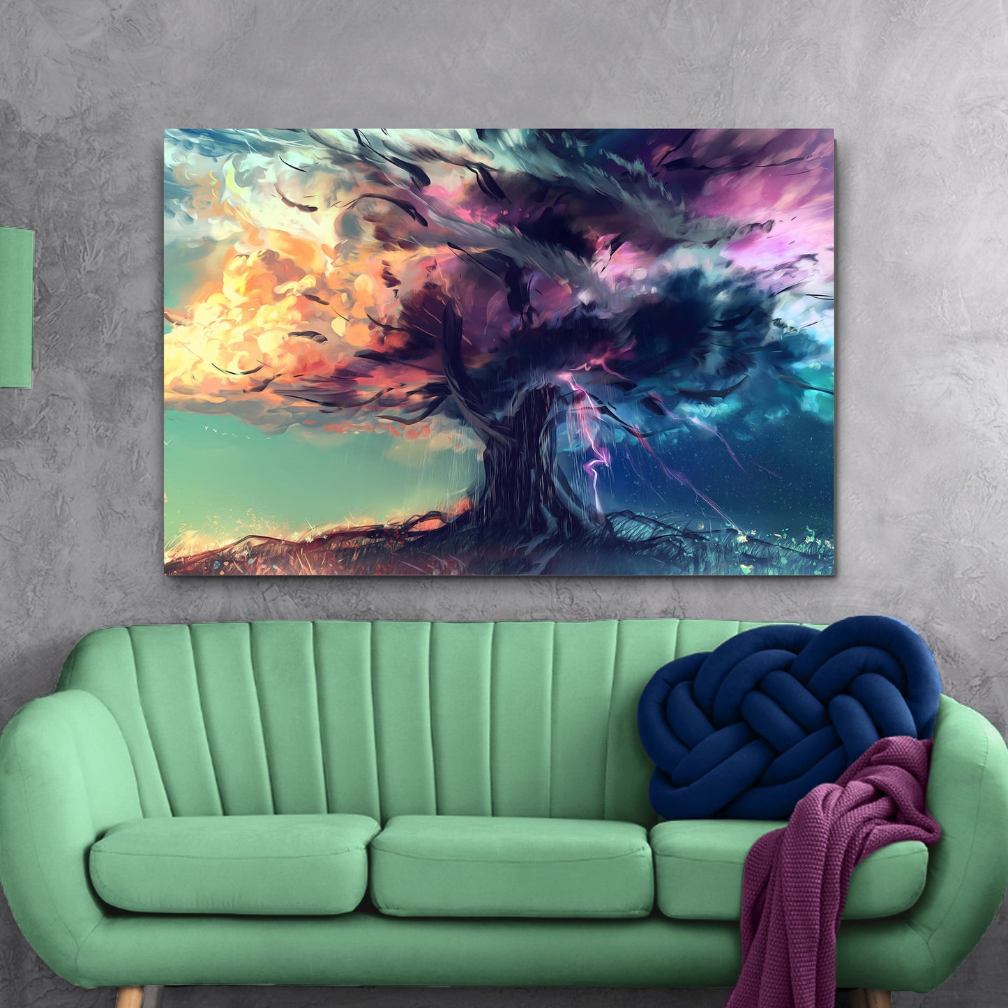 Mysterious Tree Of Life Canvas Wall Art (Free Shipping)
