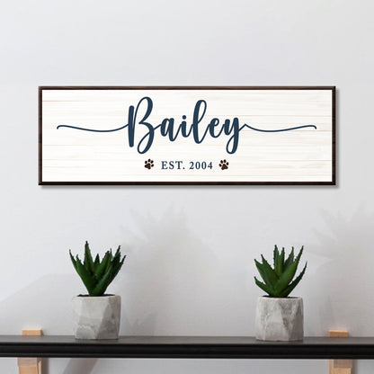 Pet Name Sign II