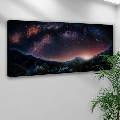 Forest And Astronomy Canvas Wall Art