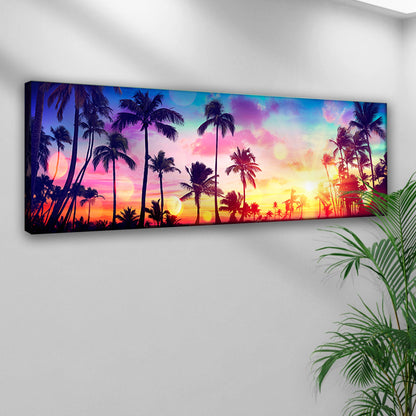 Vintage Caribbean Nights Canvas Wall Art