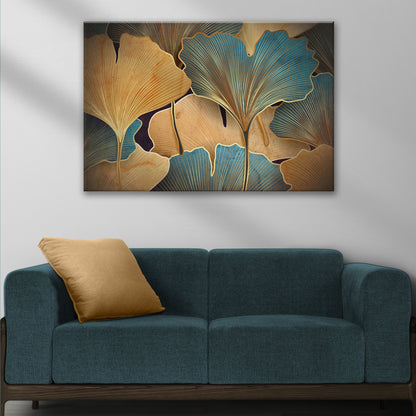 Glorious Gingko Leaves Canvas Wall Art