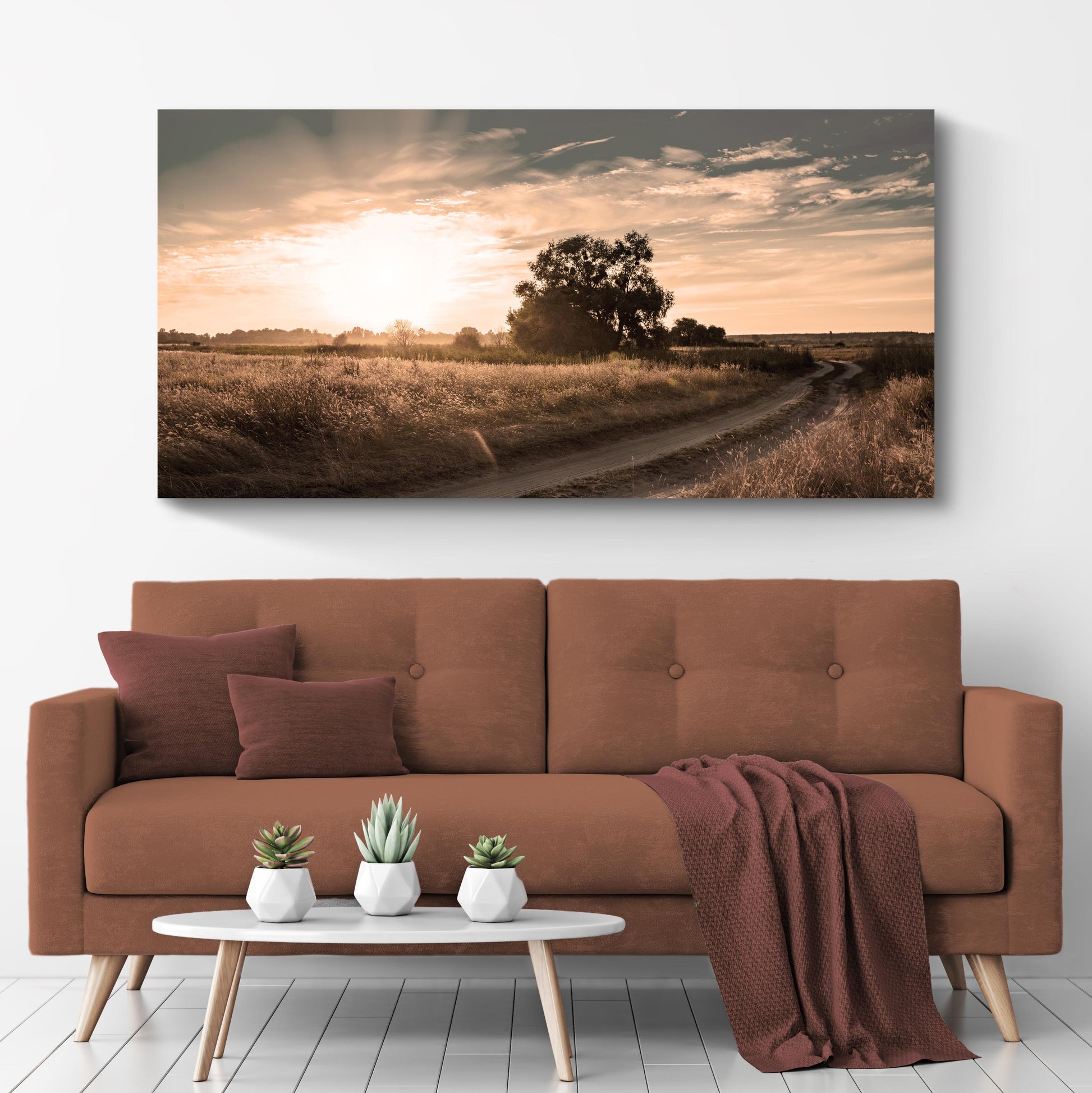 Olive Tree At Dusk Canvas Wall Art (Free Shipping)