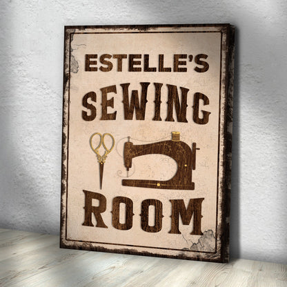 Vintage Sewing Room Sign