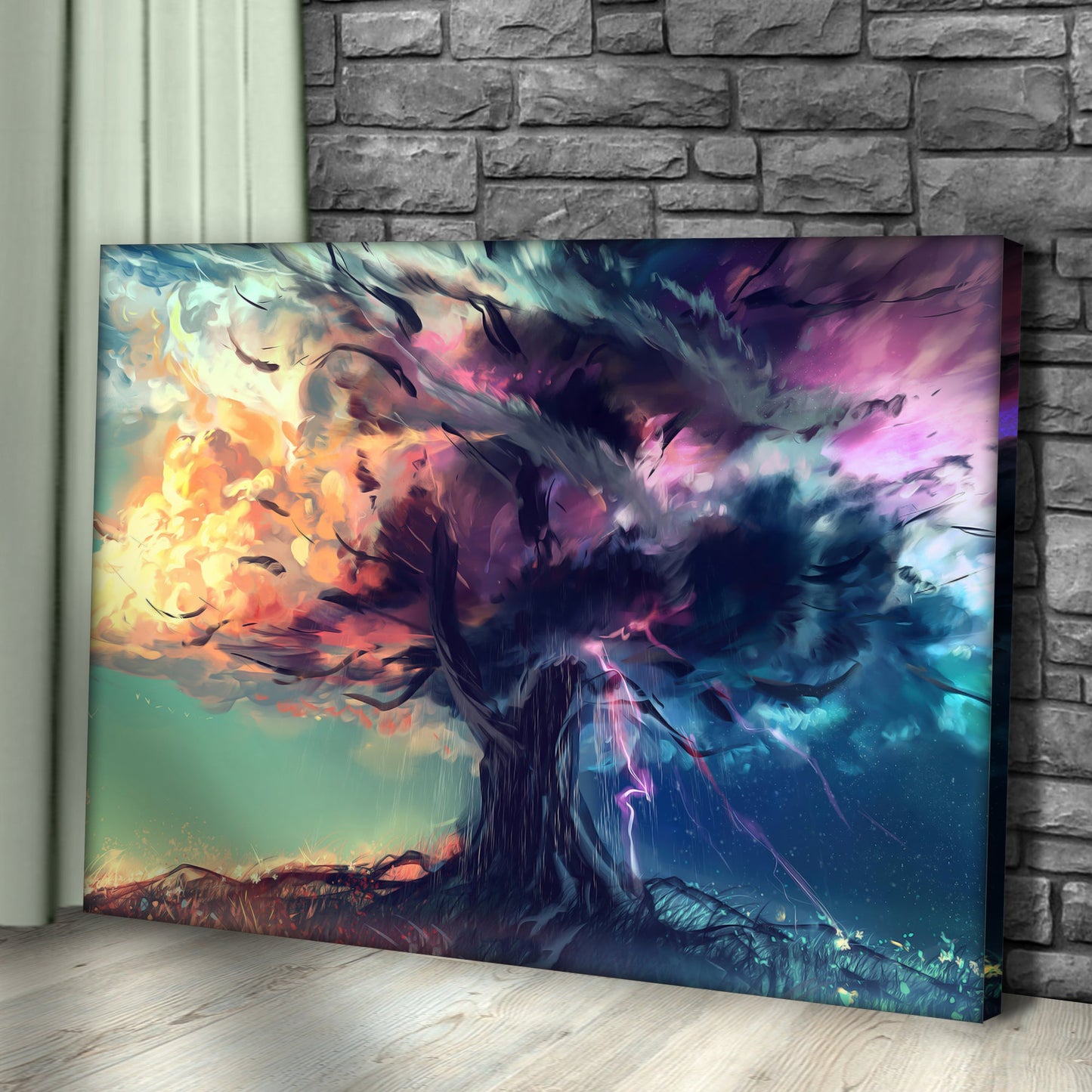 Mysterious Tree Of Life Canvas Wall Art (Free Shipping)