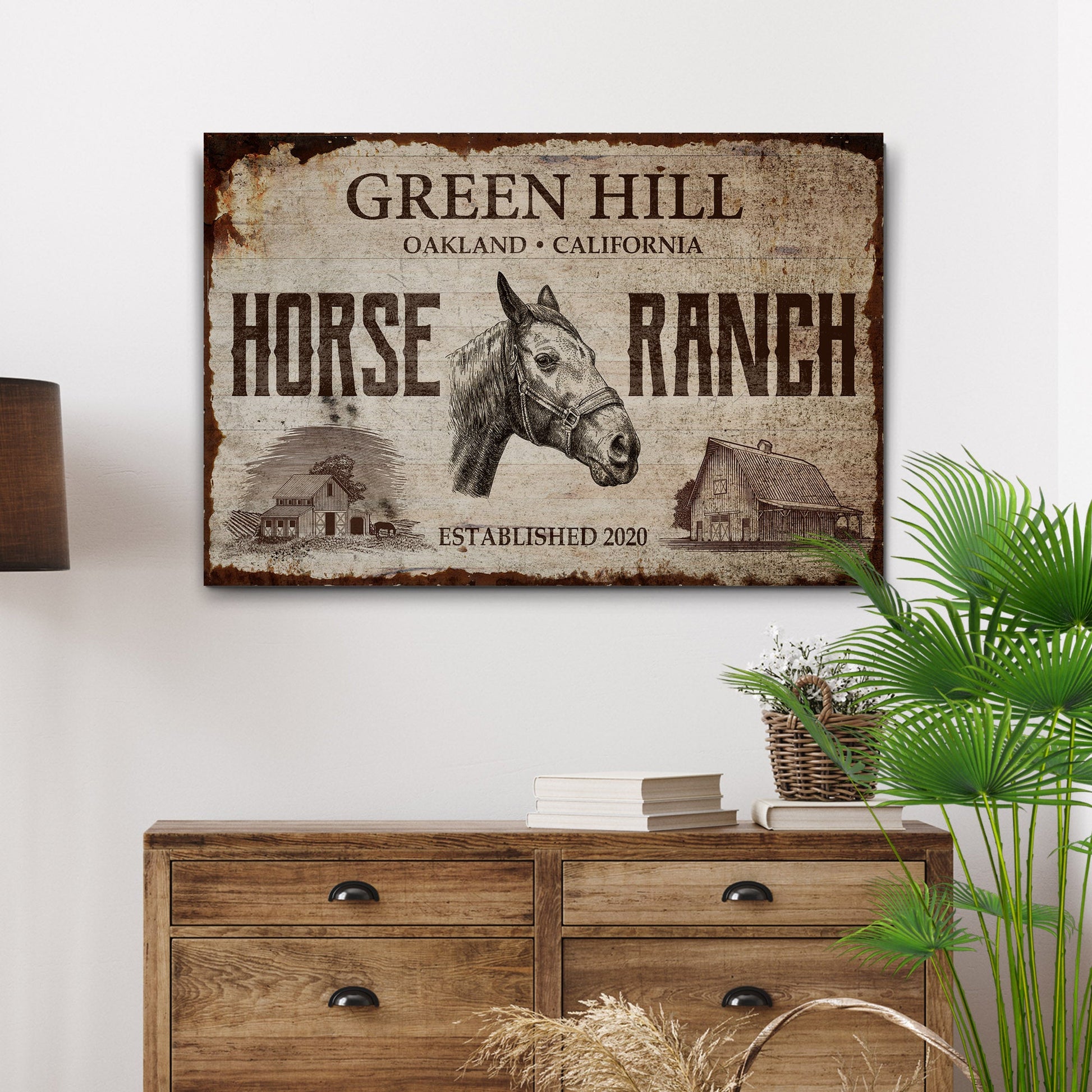 Family Horse Ranch Sign II