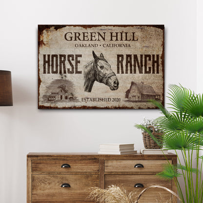 Family Horse Ranch Sign II