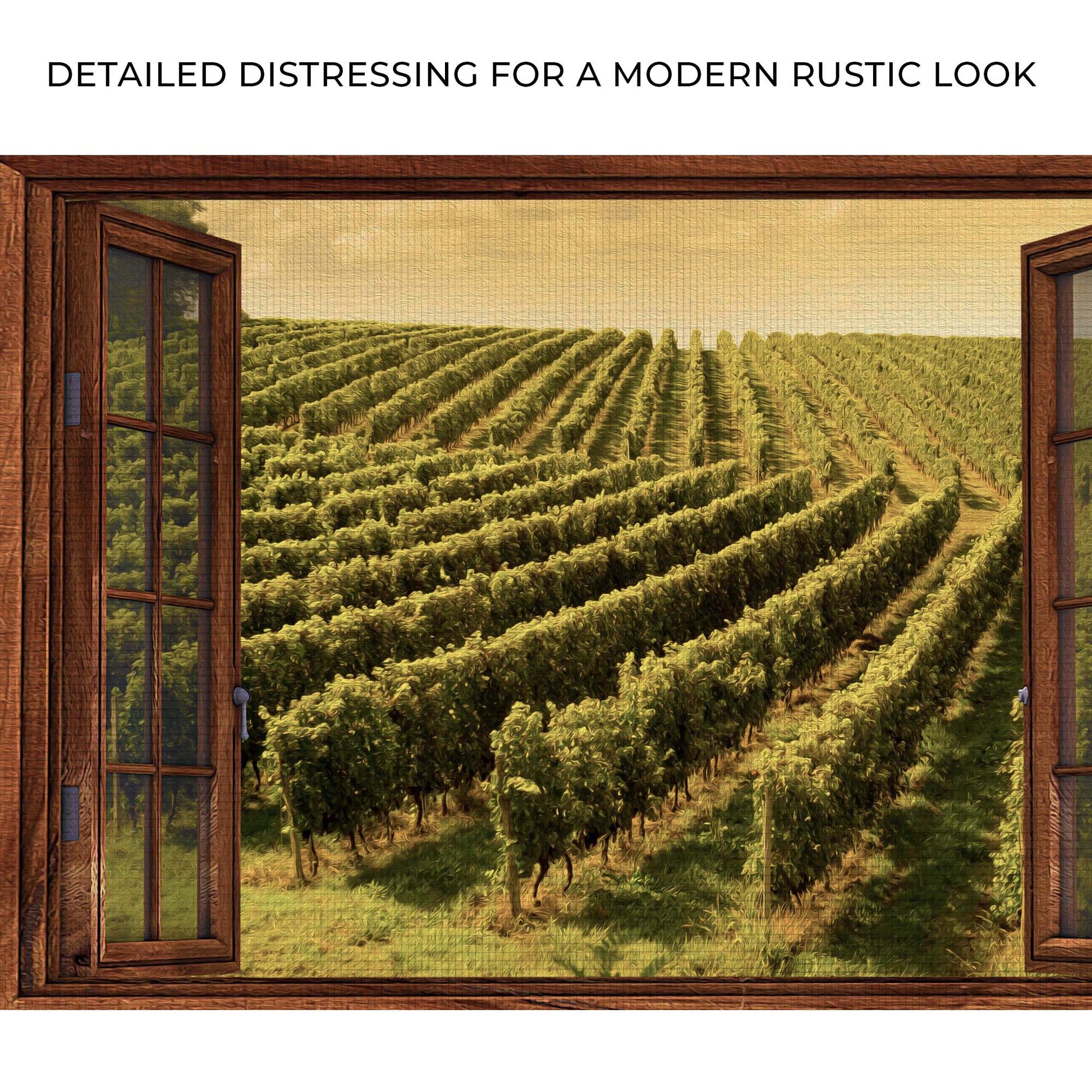 Vineyard Window Canvas Wall Art II