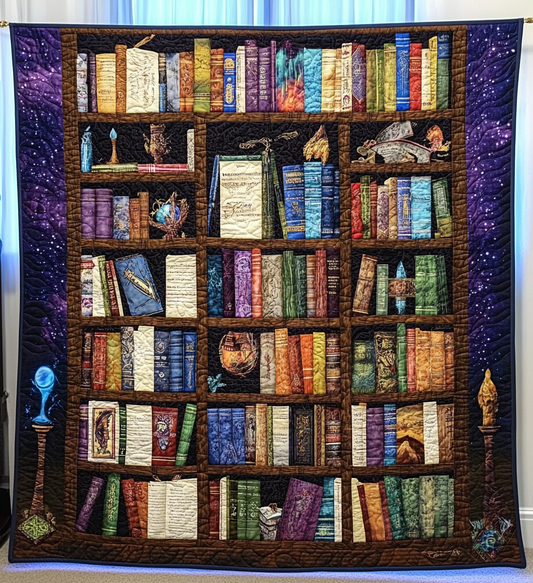 Tales And Tomes Quilted Blanket - Throw (55" x 60")