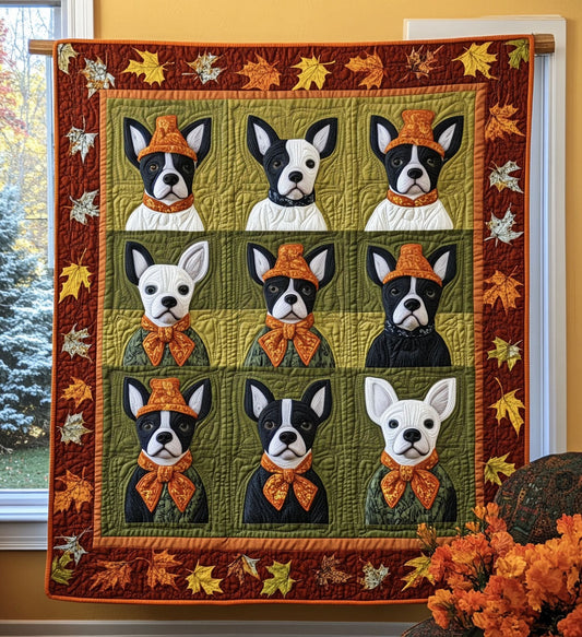 Terrier Delight Quilted Blanket - Throw (55" x 60")