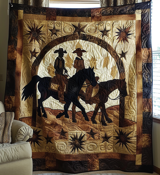 Texas Whisper Quilted Blanket - Throw (55" x 60")