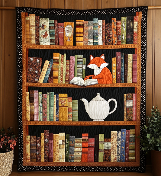 The Book Nook Quilted Blanket - Throw (55" x 60")