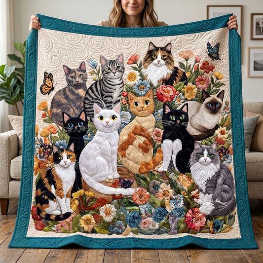 The Paws and Petals Patchwork Quilted Blanket - Baby (30" x 40") - Pack 1