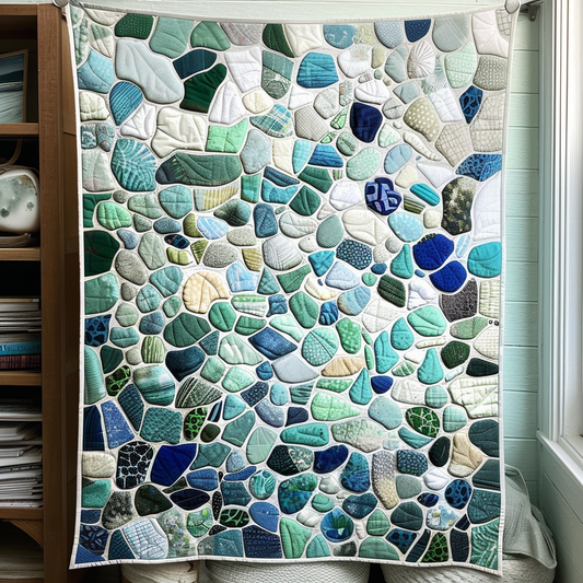 Tidal Mosaic Quilted Blanket - Throw (55" x 60")