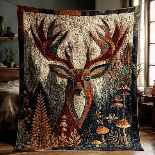 Timberline Stag Quilted Blanket - Baby (30" x 40") - Pack 1