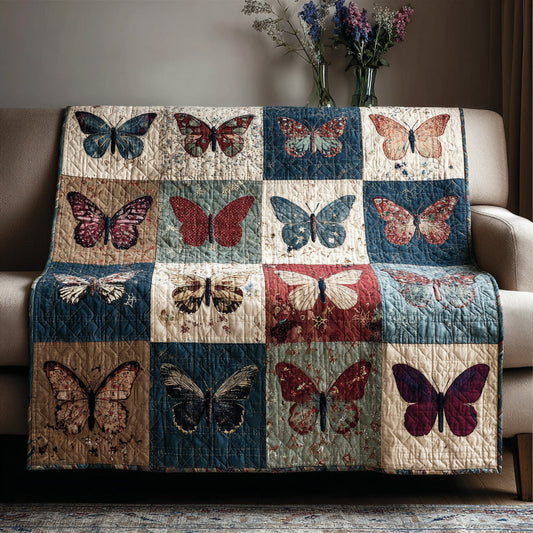 Timeless Butterflies Quilted Blanket - Baby (30" x 40") - Pack 1