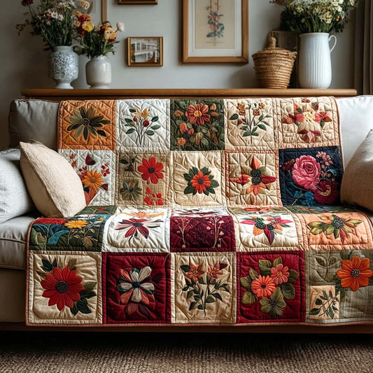 Timeless Florals Quilted Blanket - Baby (30" x 40") - Pack 1