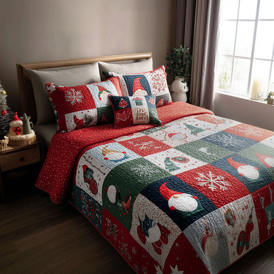 Tinsel Toes 3-Piece Quilted Bedding Set - Single (59" x 70")