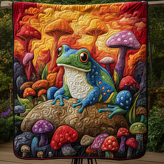 Toadstool Charm Quilted Blanket - Baby (30" x 40")