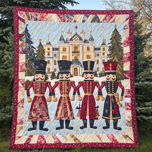 Toy Soldiers Parade Quilted Blanket - Throw (55" x 60")