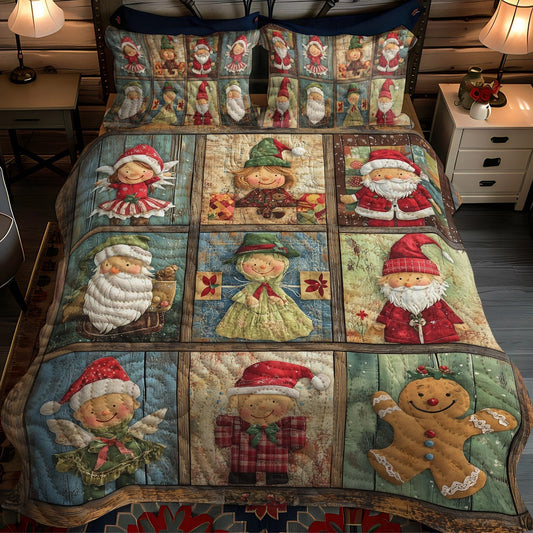 Toyland Christmas 3-Piece Quilted Bedding Set - Single (59" x 70")