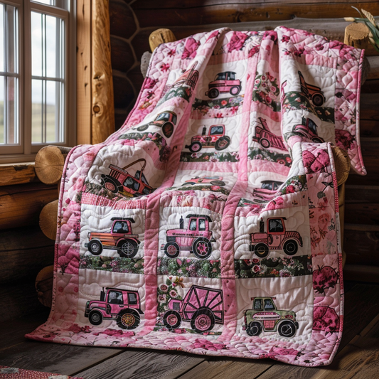 Tractor Dreams Quilted Blanket - Throw (55" x 60")