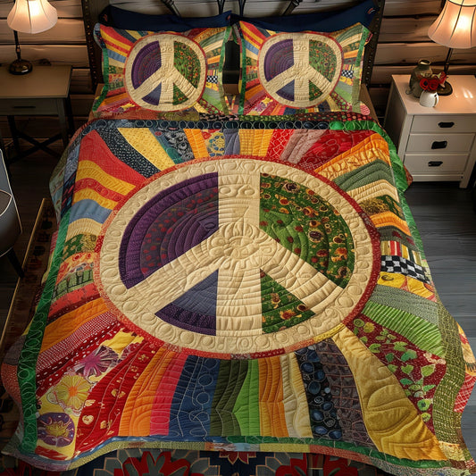 Tranquil Sun 3-Piece Quilted Bedding Set - Single (59" x 70")
