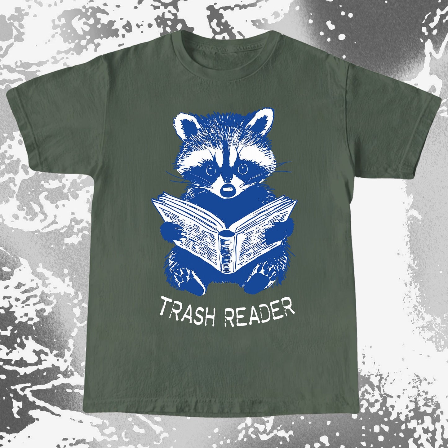 Trash Reader Raccoon Shirt – Funny Book Lover Graphic Tee, funny meme tee gift (view 6)