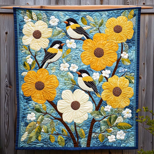 Tree Hopper Quilted Blanket - Throw (55" x 60")