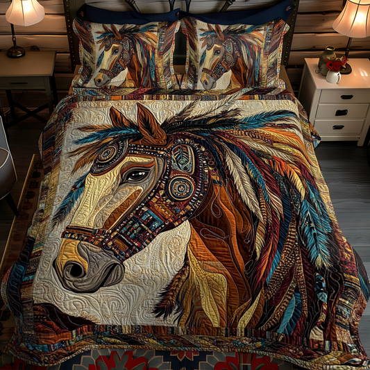 Tribal Majesty Quilted Bedding Set - Single (59" x 70")