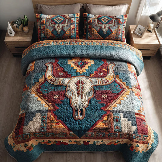 Tribal West 3-Piece Quilted Bedding Set - Single (59" x 70")