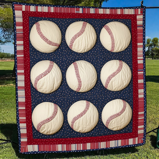 Triple Play Quilted Blanket - Throw (55" x 60")