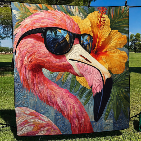 Tropical Tango Quilted Blanket - Throw (55" x 60")