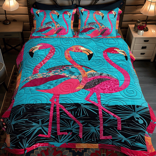 Tropical Bliss 3-Piece Quilted Bedding Set - Single (59" x 70")