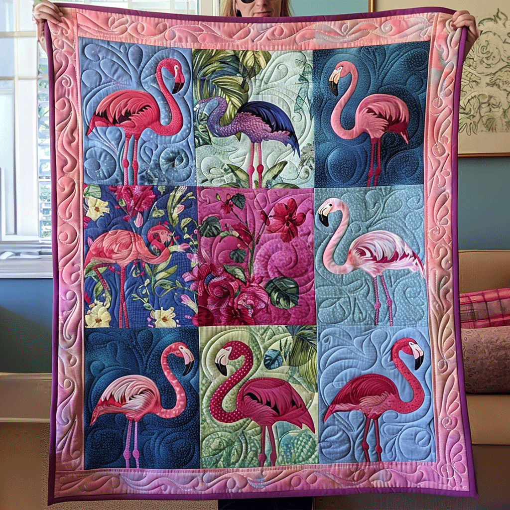 Throw (55'' x 60'') /Tropical Bliss Quilted Blanket