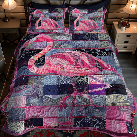 Tropical Escape 3-Piece Quilted Bedding Set - Single (59" x 70")