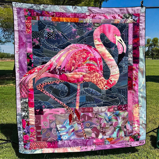 Tropical Vibes Quilted Blanket - Throw (55" x 60")