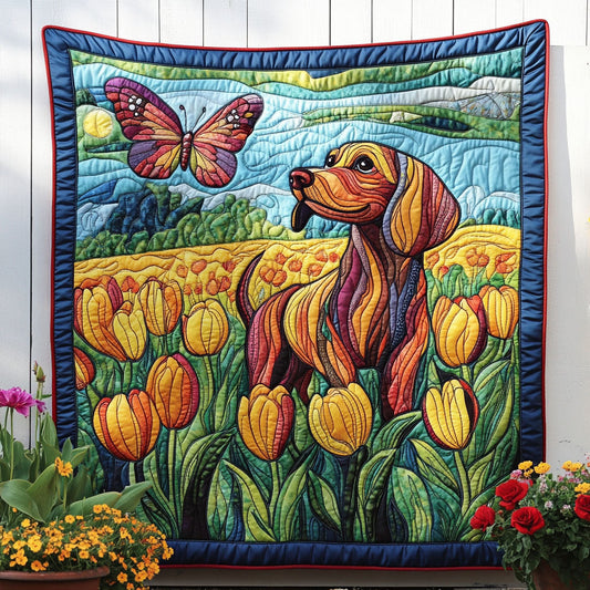 Tulip Chase Quilted Blanket - Baby (30" x 40")