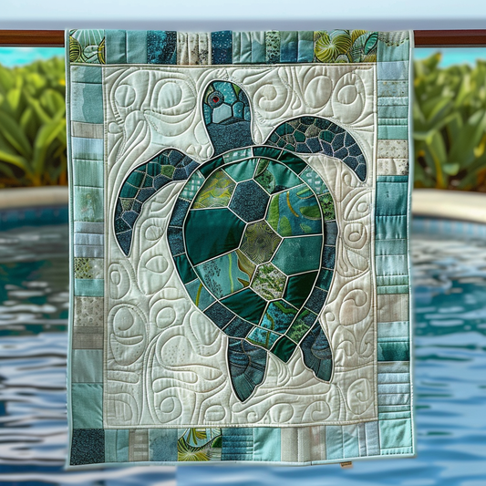 Turtle Bay Bliss Quilted Blanket - Throw (55" x 60")