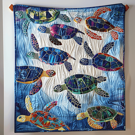 Turtle Cove Quilted Blanket - Throw (55" x 60")