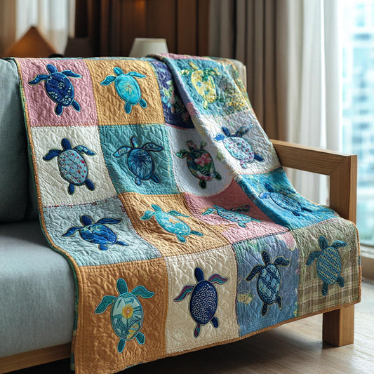 Turtle Grace Quilted Blanket - Baby (30" x 40") - Pack 1
