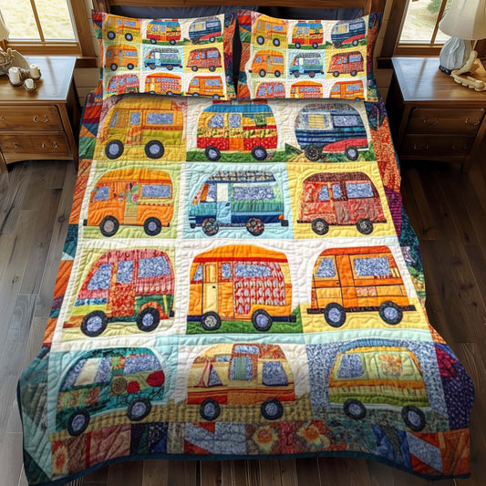 Twilight Camp 3-Piece Quilted Bedding Set - Single (59" x 70")