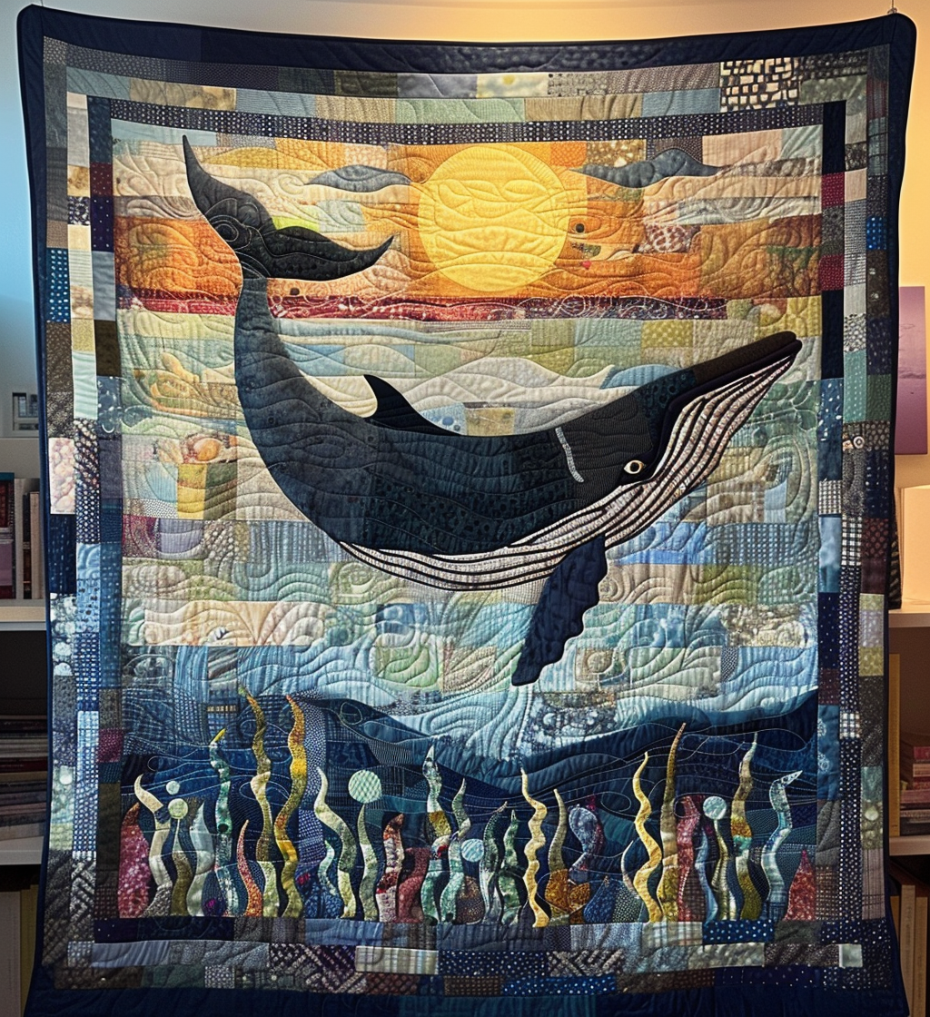 Throw (55'' x 60'') /Twilight Tail Dance Quilted Blanket