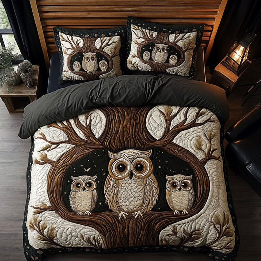 Twilight Wings 3-Piece Quilted Bedding Set - Single (59" x 70")