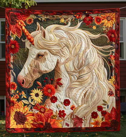 Throw (55'' x 60'') /Unicorn Paradise Quilted Blanket