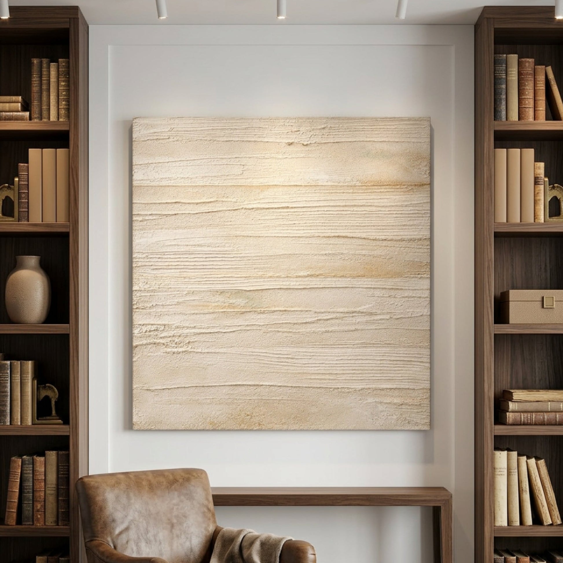Wabi-Sabi Horizontal Lines — Scored Plaster