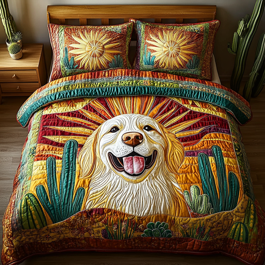 Western Wag 3-Piece Quilted Bedding Set - Single (59" x 70")