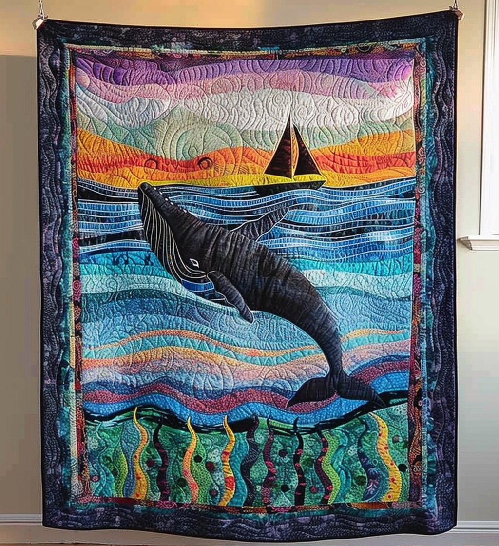 Throw (55'' x 60'') /Stellar Sea Journey Quilted Blanket