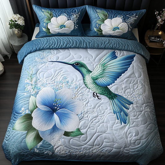 Whispering Wings 3-Piece Quilted Bedding Set - Single (59" x 70")