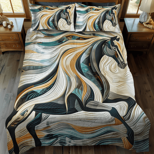 Whispers Of The Wild 3-Piece Quilted Bedding Set - Single (59" x 70")