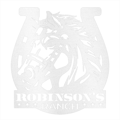 Custom Ranch Sign Steel Wall Decor